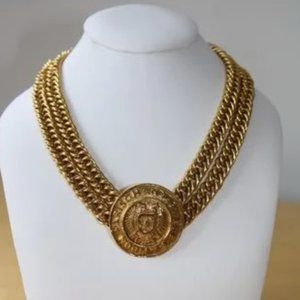 Authentic Vintage Chanel Medallion Collar Necklace